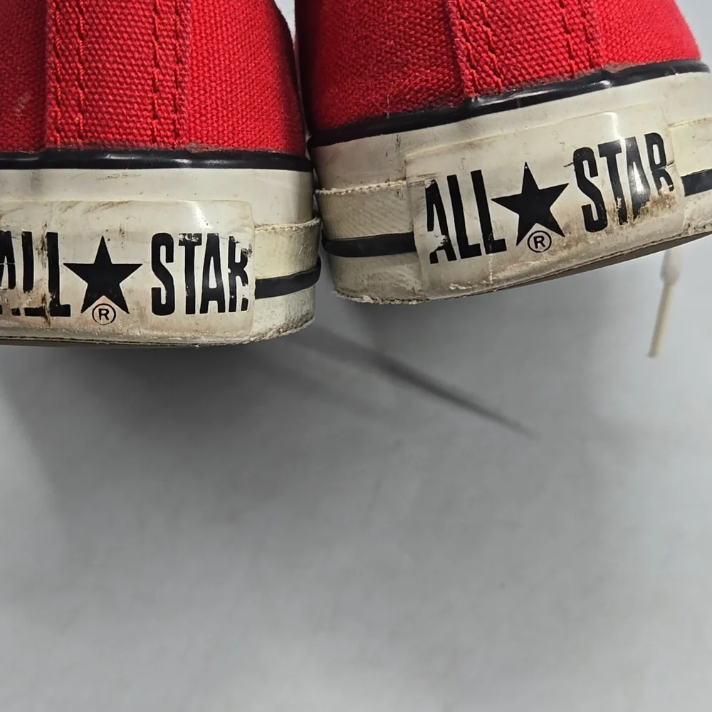 Converse Red and White Sneakers 9W 7M - Picture 12 of 12